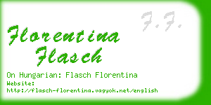 florentina flasch business card